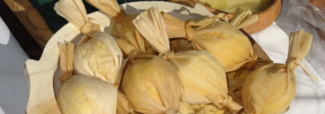 Tamales, comida tìpica de Chicoana